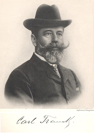 Carl Franck, der jüngste der Brüder Franck, übernahm 1883 die Leitung des österreichischen Geschäfts.