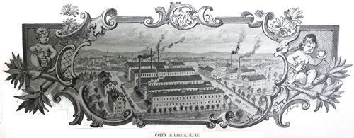 Die Franck -Fabrik in Linz, 1910