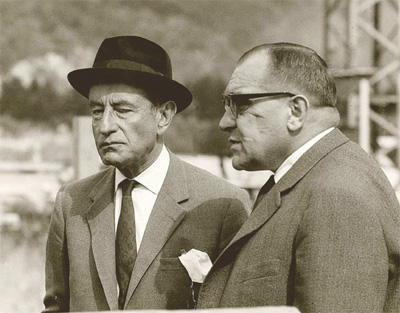 Die Laevosan-Firmengründer Gustav Heinrich Franck und Dr. Wilfried Freudl.