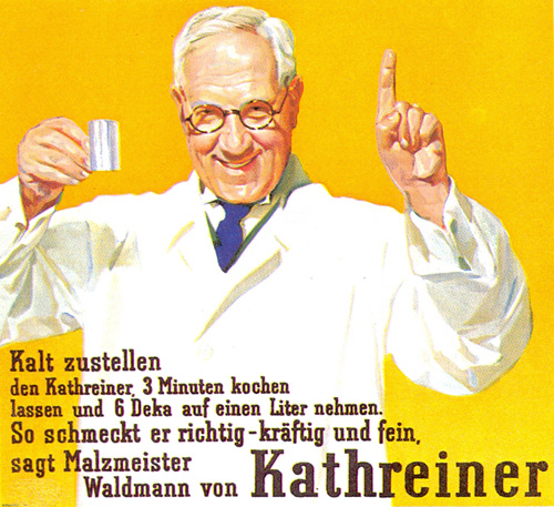 Malzmeister Waldmann, Werbeserie aus den 1930ern.